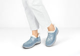 Lorin Hands-Free - Blaues Shim-Wildleder
