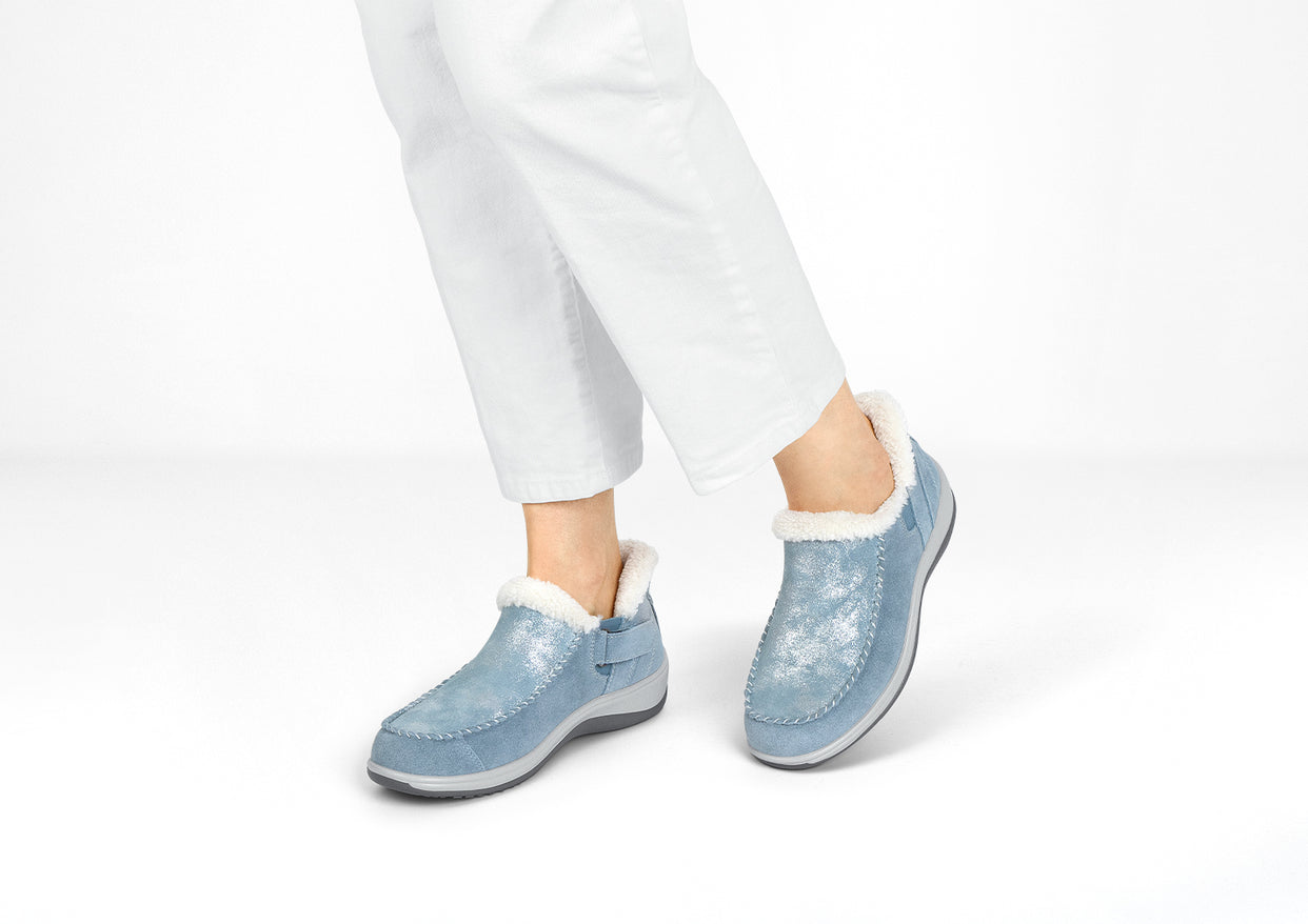Lorin Hands-Free - Blaues Shim-Wildleder
