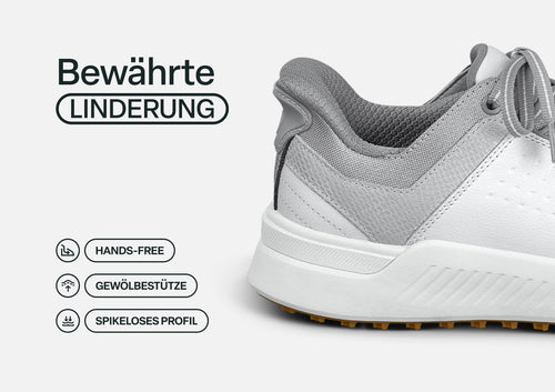 Approach Shot Golf mains libres - Cuir blanc/argent