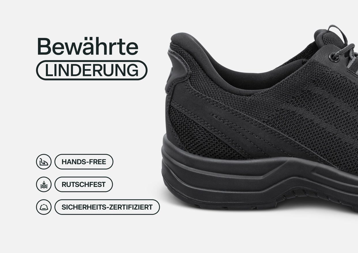 Onyx Hands-Free Arbeitssicherheitsschuh  – Schwarz