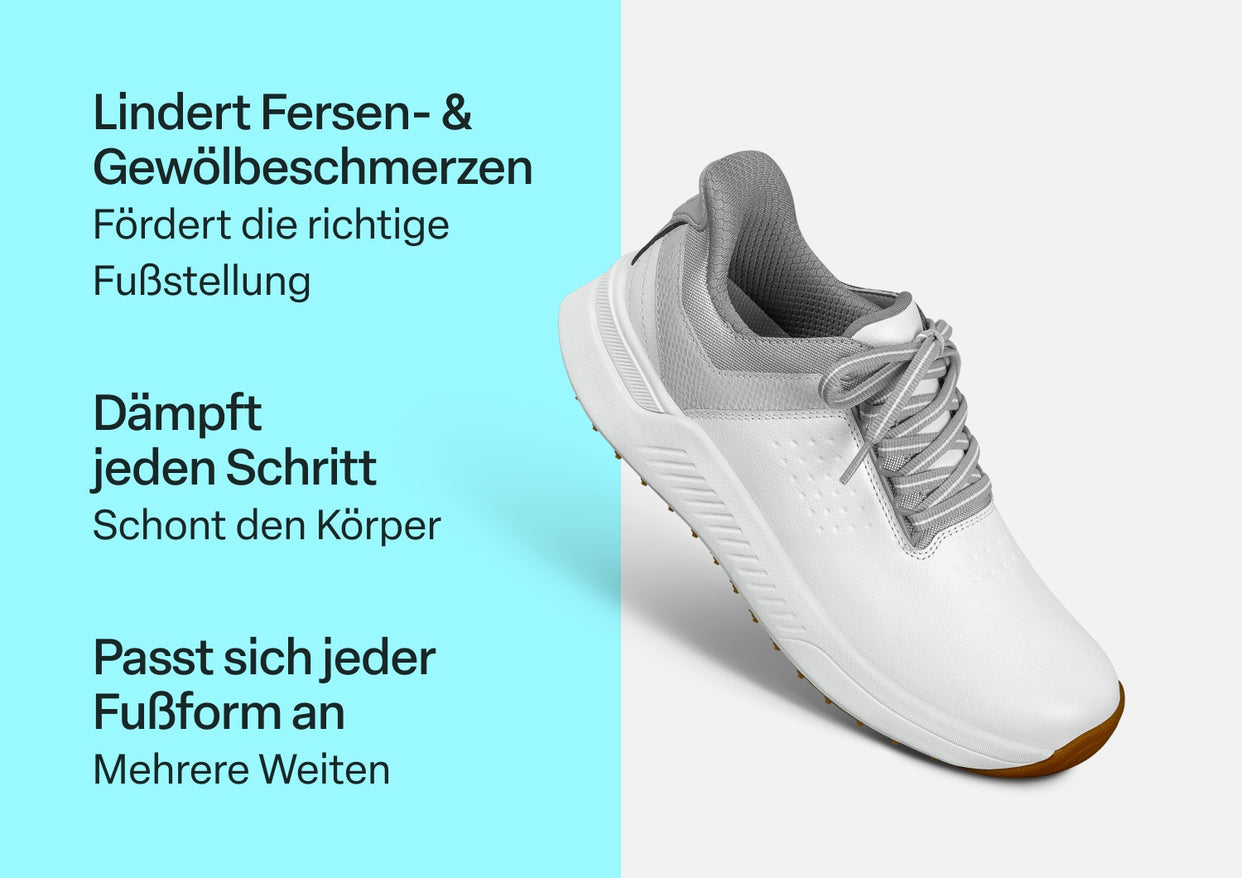 Approach Shot Golf mains libres - Cuir blanc/argent