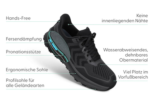 Tilos Trail Mains Libres - Noir/Gris